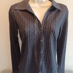 Black button up blouse